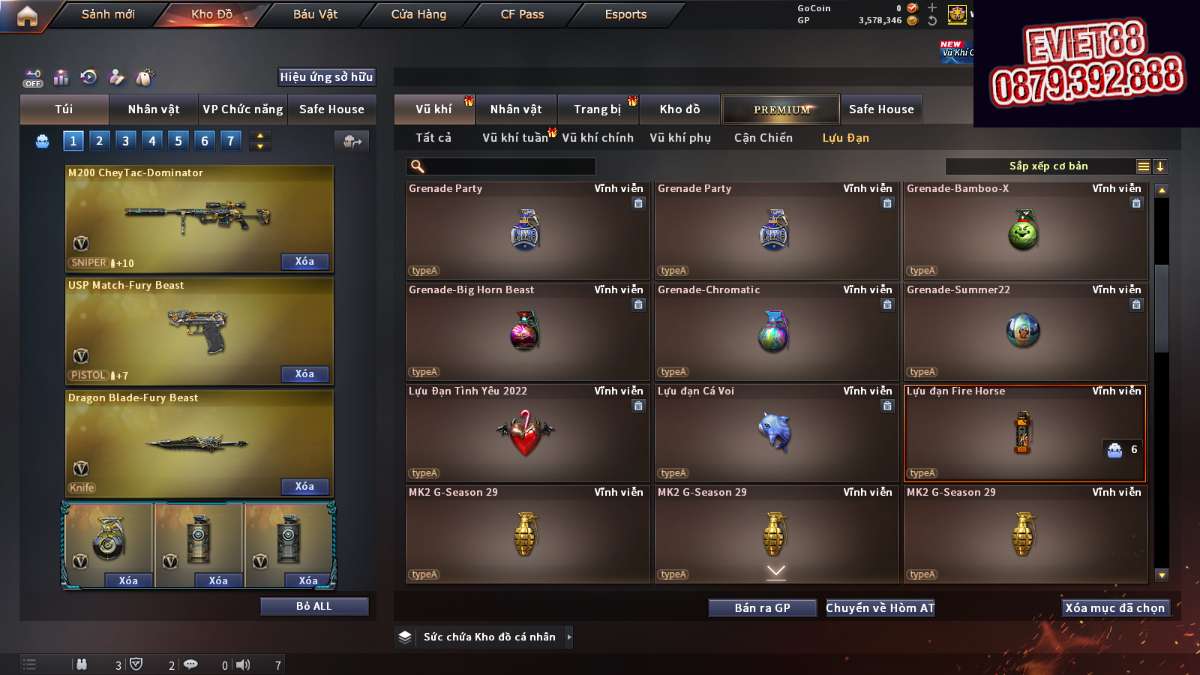 shop acc cf uy tin gia re